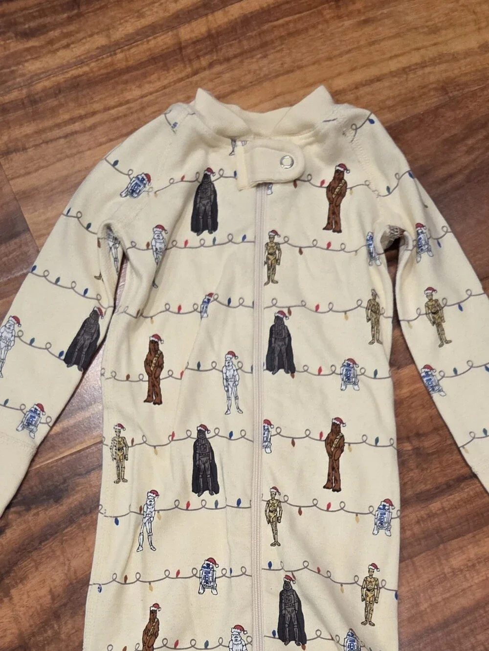 Hanna Andersson EUC 18-24 Star Wars Holiday One-piece Pj Romper